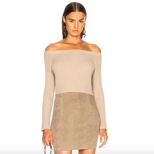 New Sablyn Maja Cashmere Off-The-Shoulder Sweater